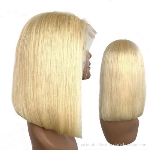 Professional High Quality 13*4 613# Lace Front Real Natural  Human Hair Wigs